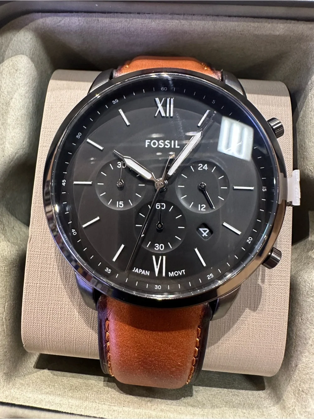 Fossil Men’s Chronograph Leather Watch